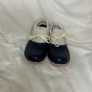 Blue and white Magellan outdoors shoes